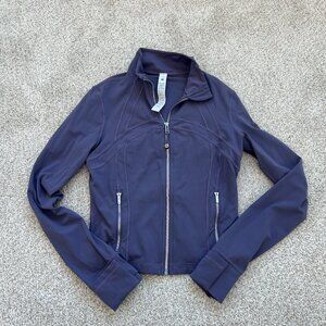 LULULEMON Define Cropped Jacket Nulu Grape Mist/Silver Size 8